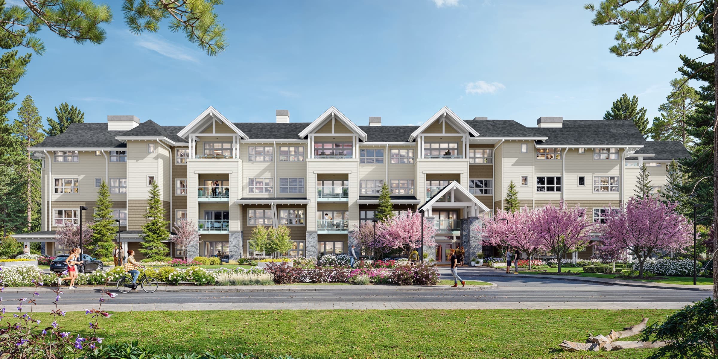 Chelsea at Longwood Building A exterior rendering