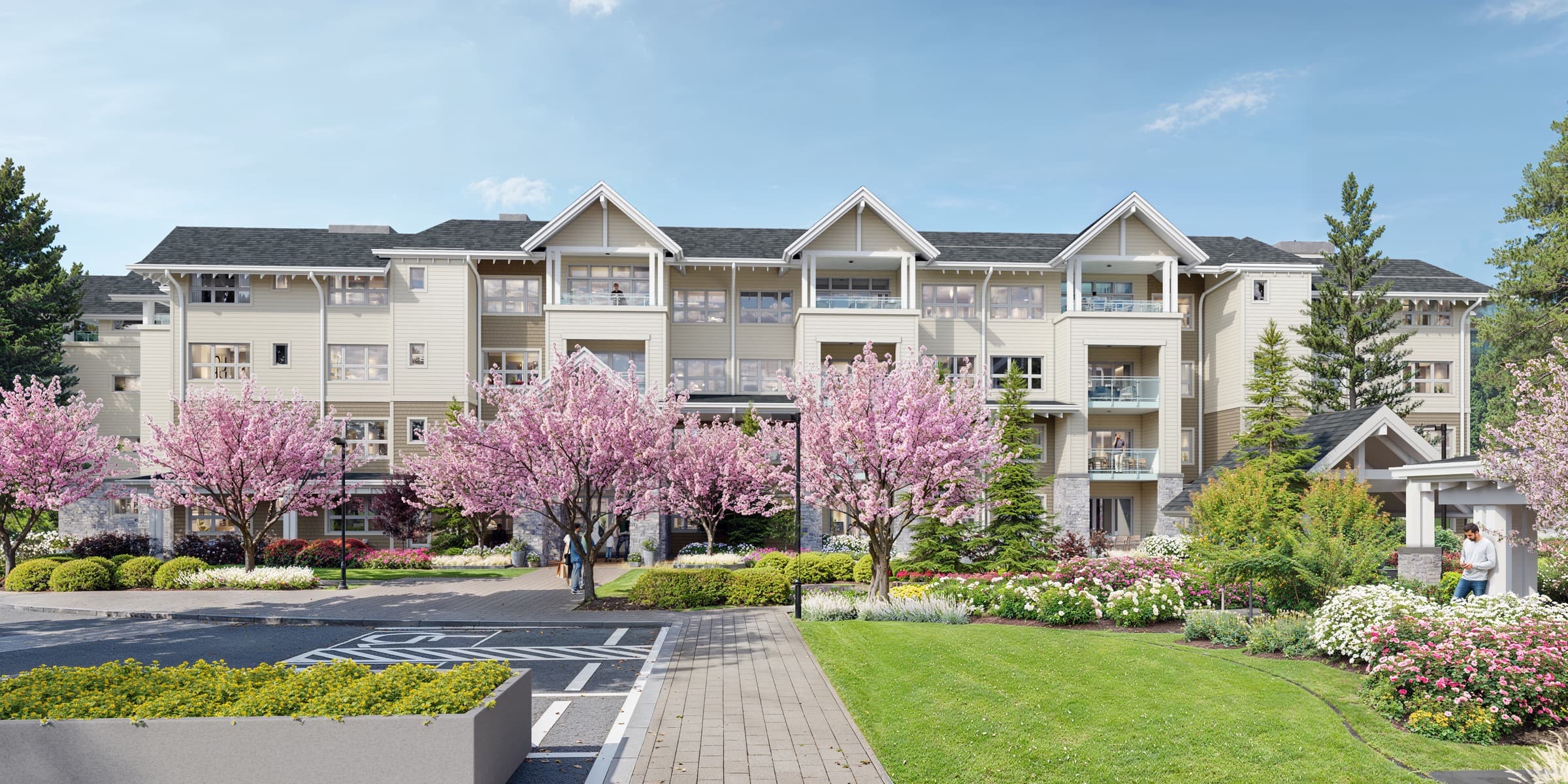 Chelsea at Longwood Building B exterior rendering